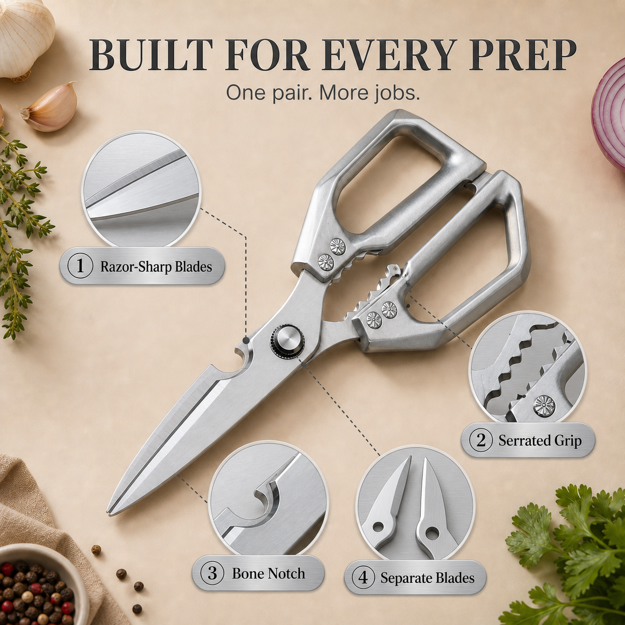 Rivet Kitchen Shears